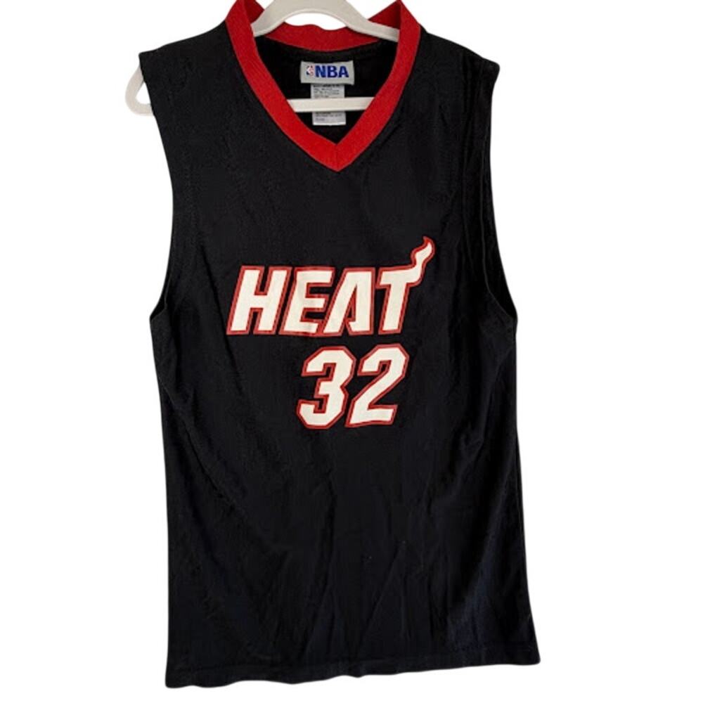 Vintage Shaquille O'Neal Miami Heat NBA Black Kids Jersey Size L (14-16)